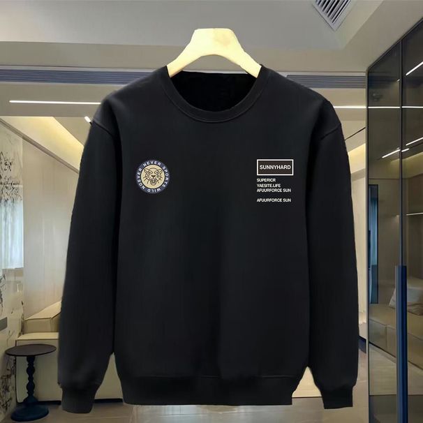 FW25 Matching Couple Cotton Crew Neck Sweatshirt - His & Hers_ecoleips.com