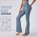 New High Waisted, Figure Flattering, Casual, Sporty, Fitness, No Embarrassing Seams, Butt Lifting, Yoga, Slightly Flared Pants DAW188_ecoleips.com