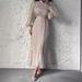 European And American 2025 Elegant Mature Style Women's Spring New Cross-Border Long Pleated Dress_ecoleips.com