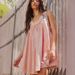 Summer Women's Strapless Sleeveless Pleated Suspender Dress Casual Loose Fashion Solid Color European American Style_ecoleips.com