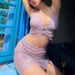 Women's clothing Summer New Product Sexy Backless Navel Lace-up Transparent Shiny Silk Skirt Suit for Women_ecoleips.com