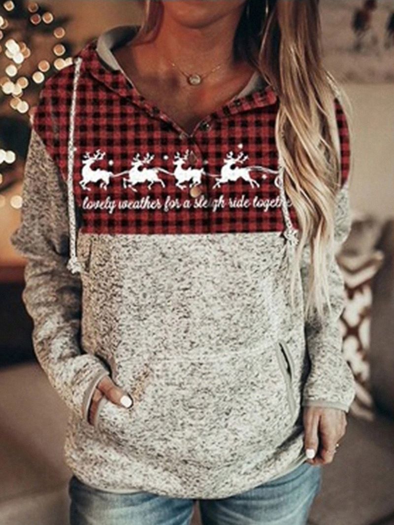 Women's Clothing Autumn And Winter Women's New Christmas Sweatshirts Hooded Sweatshirts Printed New Sweatshirts_ecoleips.com