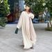 Women's Clothing Muslim Robe Abaya Dubai Wear Bright Silk Dress Ins Trend_ecoleips.com