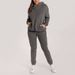 Women's Printed Long Sleeve Shirt & Pants Set - Elegant Casual Outfit For Work & Home Layer-Friendly Design_ecoleips.com