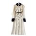 "Elegant Long Sleeve Maxi Dress With Metallic Buttons – Slim Waist & Side Slit For Timeless Sophistication"_ecoleips.com