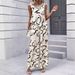 Women's Ethnic Style Printed Pant Set Sleeveless Irregular Vest And Full-Length Pants Casual Fashion Spring/Autumn Wear_ecoleips.com