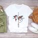 Euroean And American Cross-border Foreign Trade Women's Clothing, Dreamcatcher Rint Round-neck Short-sleeve T-shirt_ecoleips.com