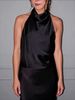 K New Fashionable Texture And Temperament Hanging Neck Collar Top_ecoleips.com