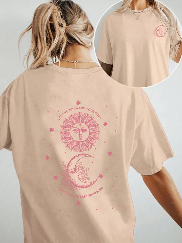 Women's Casual Round Neck Short Sleeve T-Shirt Multi-Color Solid Loose Fashionable Sports Top_ecoleips.com