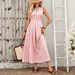 Xiyin Women's French Style Plaid Dress Summer Waist Cinching A-Line Midi Dress Independent Store European American Cross Border New_ecoleips.com