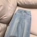 Women's Clothing Summer New High Waist Loose Slim Hot Diamond Heavy Straight Pants_ecoleips.com