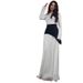 Women's Clothing New Solid Color Long Sleeve Round Neck Splicing Slim Hip Dress_ecoleips.com