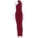 Fashion Sexy Backless Halter Strap Dress Bodycon Long Dress With Ribbon For Trendy Girls Y2K Streetwear_ecoleips.com