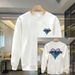 FW25 Matching Couple Cotton Crew Neck Sweatshirt - His & Hers_ecoleips.com