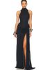 JULISSA MO Sexy High Slit Turtleneck Women Maxi Dress White Sleeveless High Waist Dress Femme Summer Slim Elegant Party Clubwear_ecoleips.com