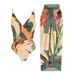 Elegant One-Piece Swimsuit With Tummy Control - Vintage Floral Print, Adjustable Straps & Quick-Dry Fabric For Beach, Pool & Vacation_ecoleips.com