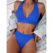 Women's Clothing Two Piece Swimsuit For Women Sexy Solid Color Bikini European American Style Halter Neck Design_ecoleips.com