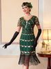 plus Size Retro Sequined Dress European And American Style Gatsby Gown with Handmade Beaded Tassels for Women_ecoleips.com