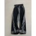 Women's Clothing Gray Gradient Cuffed Retro Distressed Jeans For Women Spring Design High Waist Loose Slim Straight Floor Length Pants_ecoleips.com