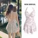 Swimsuit Women's Fashion Explosion Solid Color Thin Cover Meat Dress Conservative Waist Sexy Swimsuit_ecoleips.com