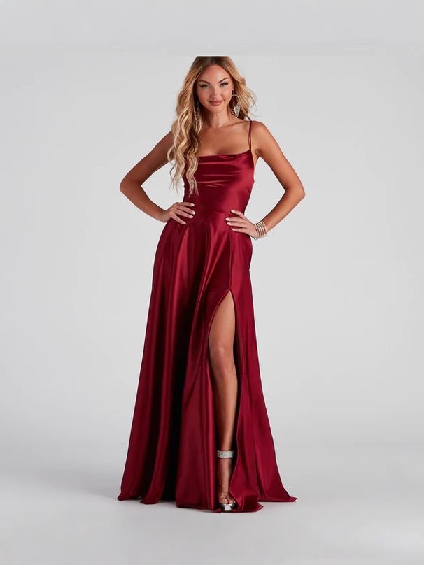 Elegant Backless Bodycon Dress With Waist Tie - Sexy Slim Fit Long Formal Gown For Women - Red_ecoleips.com