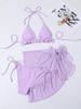 American Style Bikini Set - Sexy Two-Piece Swimsuit Polyester Vacation Style For Spring/Autumn/Summer/Winter_ecoleips.com