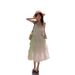 French-style White Elegant Lace Strap Cake For Women, Seaside Vacation Style, Summer 2025 New Long Dress_ecoleips.com