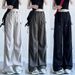 Parachute Work Women's Summer New High Waist Slimming American Design Butterfly Bow Wide Leg Long Pants_ecoleips.com
