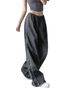 Summer New Style Women's Personalized Drawstring Casual Elastic Waist Multi Color Long Pants_ecoleips.com