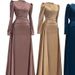 Verve Hui Muslim Islamic Stand Collar Full Coverage Long Sleeve Detachable Two-Piece Evening Dress Elegant And Graceful Outfit_ecoleips.com