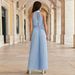 Sexy Halter Neck Sleeveless Jumpsuit 2025 Summer New Foreign Trade Style For Women, Lace-up Slim-fit Pleated Wide-leg_ecoleips.com
