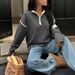 Diyun European And American Casual Simple Solid Color Long Sleeve Zipper Sweater Women's Fashion 2025_ecoleips.com