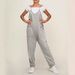 Women's Clothing Women's Adjustable Buckle Jumpsuit Solid Color With Wide Hip Pocket For Formal & Casual For Women_ecoleips.com