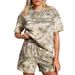 Women's Camo Shorts & Top Set - Summer Trendy Streetwear Two-Piece Outfit (S-XXL) | Quick-Dry Polyester & Spandex Blend_ecoleips.com