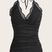 K Women's New V-neck Lace Black Suspender Halter Vest Sexy Backless Versatile_ecoleips.com