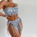 Women’s Clothing sequined tube top swimsuit female bikini sexy bikini swimsuit_ecoleips.com
