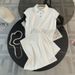 Women's Clothing Fashionable And Stylish Casual Skirt Suit Short Sleeves High Waist And Slimming Two Piece Suit_ecoleips.com