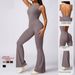 Women's Clothing Women's Casual Flared Jumpsuit Style Peach Hip Lifting Sports Yoga Fitness Back Clothes For Formal & Casual For Women_ecoleips.com