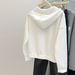 European American Style Real Shot Of The New Spring Autumn Hooded Cardigan Sweatshirt For Women, Thin And Loose, Korean_ecoleips.com