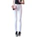 White High-waisted Women's Jeans, New Spring/autumn Slim-fit Skinny Pants, Fleece-lined And Thickened Casual Pencil_ecoleips.com