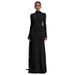 New Autumn Winter Foreign European American Women's Fashion Elegant Solid Color High-neck Long-sleeve Dress With Body-hugging Elegant Evening Gown
_ecoleips.com