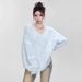 Women's Clothing White Mink Fleece Sweater Soft Creamy Mohair Fit Top By Brand Selection_ecoleips.com