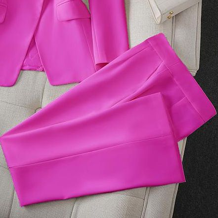 Women's Clothing Women's Professional Two Piece Suit Set Elegant Sophisticated Business Casual Blazer Slim Fit Perfect For Autumn_ecoleips.com