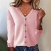 Women's Oversized Knit Cardigan Sweater - Lightweight Long Sleeve V-Neck Open Front Coat, Spring & Fall Layering Essential, Solid Colors_ecoleips.com