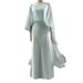 Women's Clothing Fashion Casual Long Skirt Dress Shawl Suit_ecoleips.com