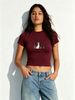 Women's Short Sleeve Slim Cropped T-Shirt, Three Color With"Dr." Letter Design, Casual Daily Wear_ecoleips.com