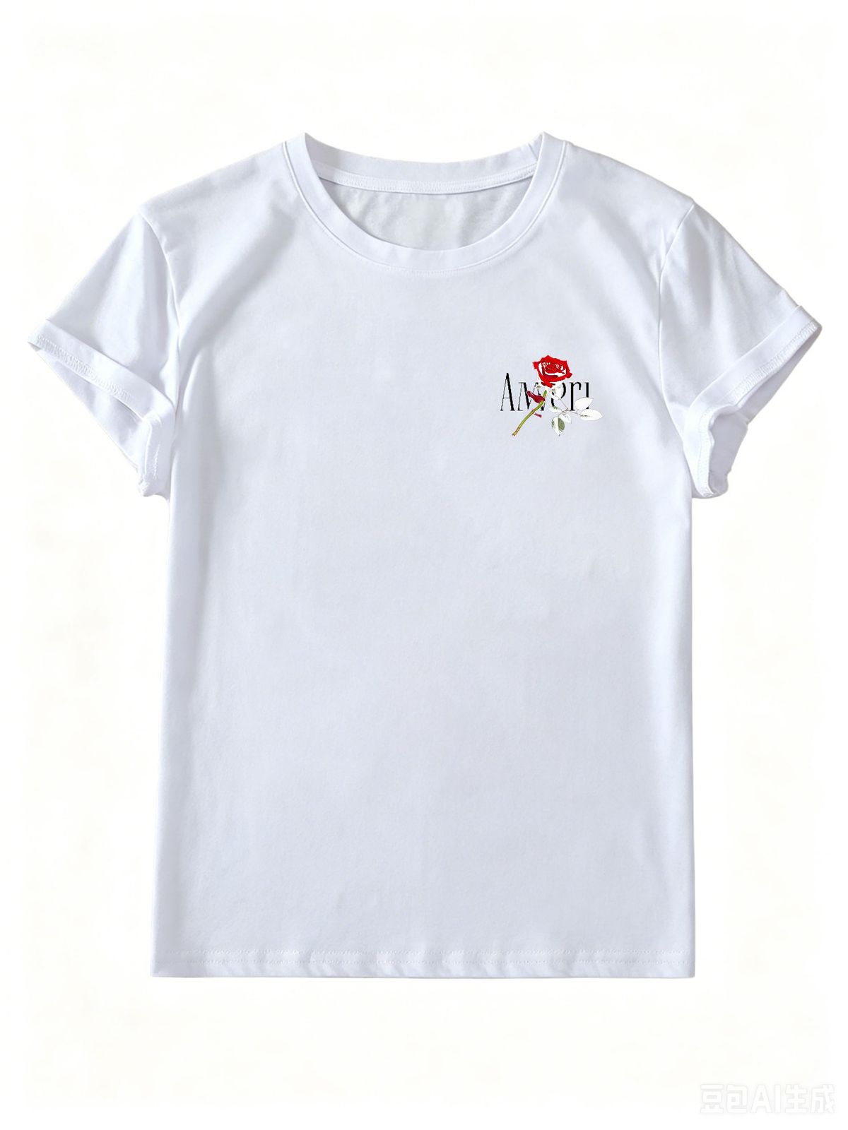 Ladies Everyday Cotton Tee, Fitted Round Neck T-Shirt, Lightweight Soft Casual Top For Daily Wear_ecoleips.com
