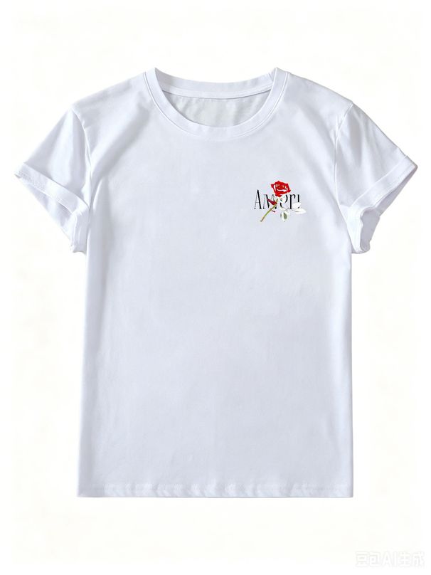 Ladies Everyday Cotton Tee, Fitted Round Neck T-Shirt, Lightweight Soft Casual Top For Daily Wear_ecoleips.com