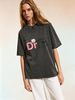 Women's Retro Graphic T-shirt, Featuring A Retro Bear Pattern And Cassette Tape Design, Stylish And Versatile Short-sleeved._ecoleips.com