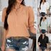DiYun 2025 Spri/Summer European And American Style Casual Commuti Bell-Sleeve Top Women's_ecoleips.com